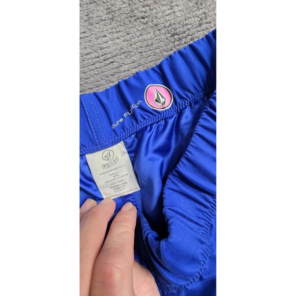 Volcom Roxy Boardshorts‎ Beach Surf Blue  Low Rise Swim Womams Sz 3/M Y2K - Picture 5 of 11